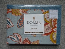 Dorma Samira Teal 100% Cotton Oxford 2 x Pillowcases / Pair BNIP