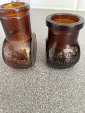 2 Small Brown Vintage 2oz