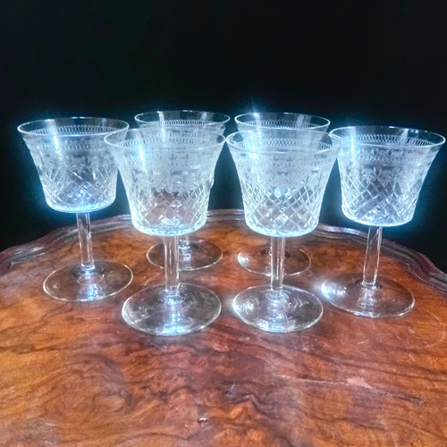 Antique glasses sherry port - glasses-6, sherry/port