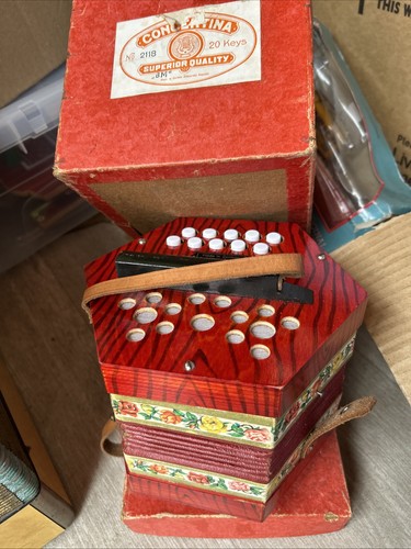 Vintage anglo concertina - concertina, made