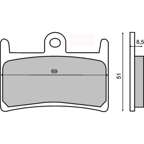 Pair brake pads for - pair,