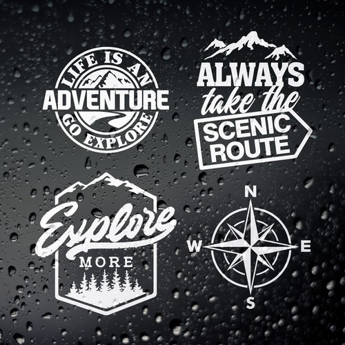 Campervan stickers x - 4,