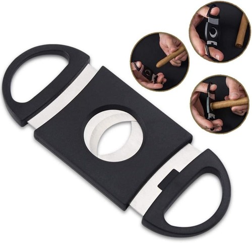 Black stainless steel cigar - steel,