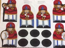 Toyland Characters Panel - Band Door-Stop / Skittles - 100% Cotton Fabric