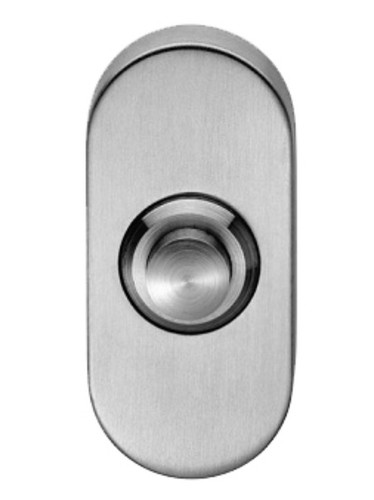 Silver door bell - door, new