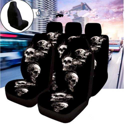 Car seat covers - 3d, skull