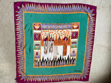 ZANDRA RHODES ICONIC DESIGN 100% SILK SQUARE SCARF