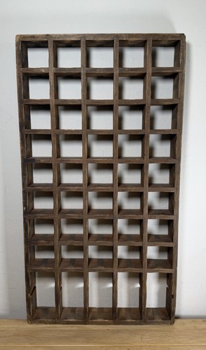 Antique hardwood cubby - hardwood,