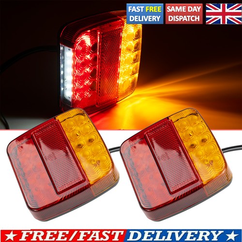 12v led rear tail light - 2x,