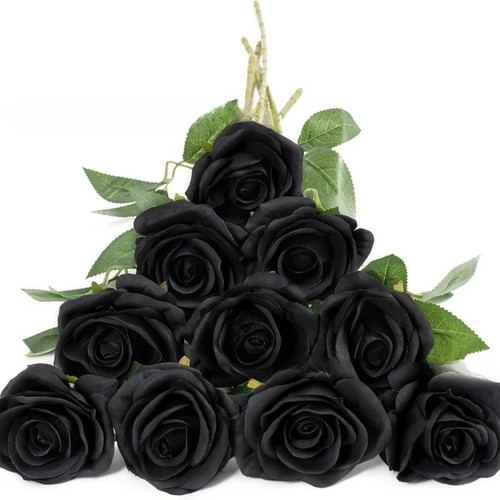 12x artificial single rose bud - single,