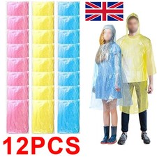 12 x Adult Rain Poncho -