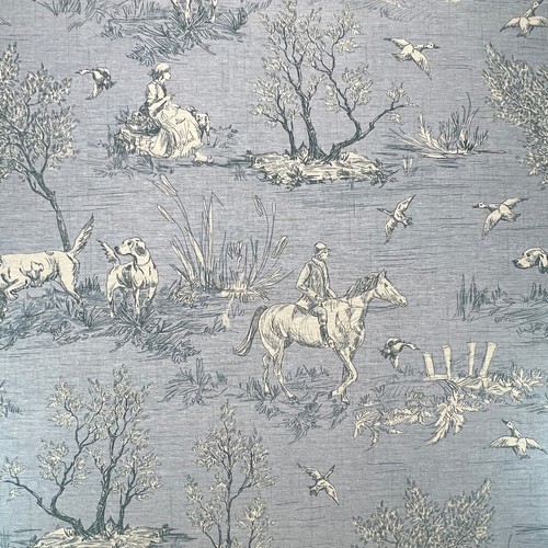 Canvas fabric wedgewood blue - -,