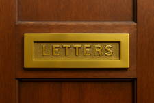 Solid Brass Victorian Letterbox Finished in EMB Polished Brass Letter Plate 10*3