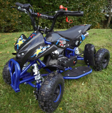 50cc Petrol Kids Blue Mini Quad Bike 2 Stroke Petrol Quad ATV Off Road