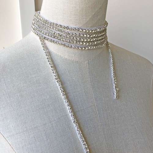 Rhinestone costume ribbon - costume,