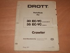 DROTT 30 EC-YC S/N 600-UP 35 EC-YC SERIES A CRAWLER PARTS MANUAL FACTORY OEM