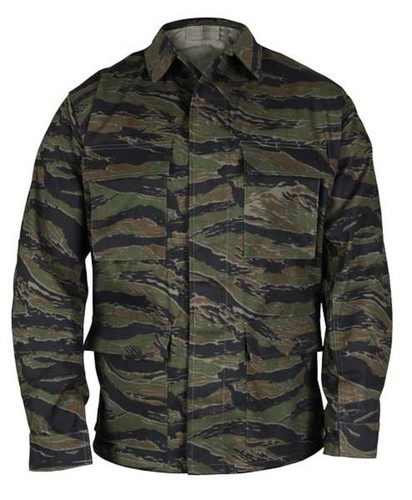 Tiger stripe camo bdu shirt - stripe,