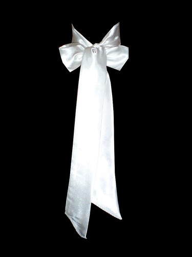 White satin wedding fancy - satin,