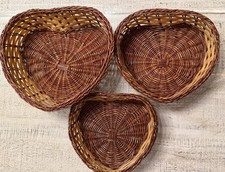 Vintage Wicker Rattan Heart