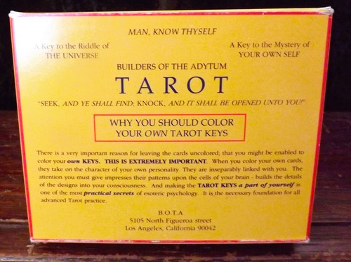 Builders the adytum tarot - of,