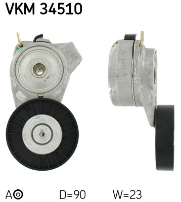 Tensioner pulley ribbed - tensioner, pulley,