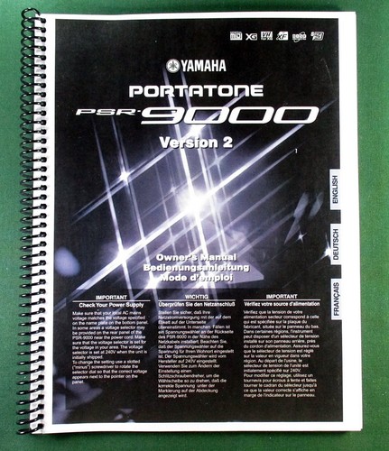 Yamaha psr 9000 instruction - psr-9000,