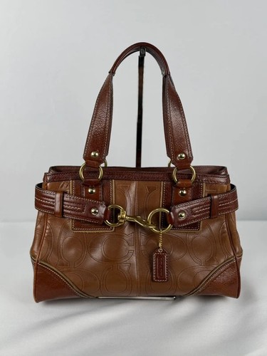 Coach 10226 hampton clip brown - hampton,