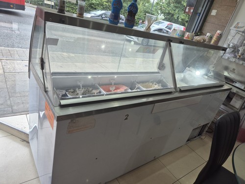 Ice cream display freezer - ice,