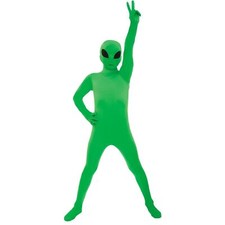 Kids Green Alien Morphsuit