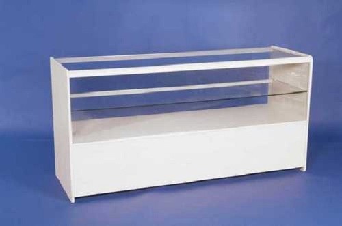 White half glass - half, display