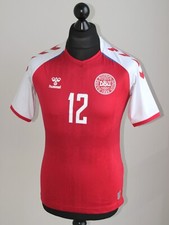 Denmark National Team home football shirt #12 Dolberg EURO 2020 Hummel Size S