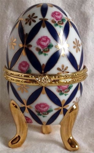 Decorative egg shape hinged - decorative,