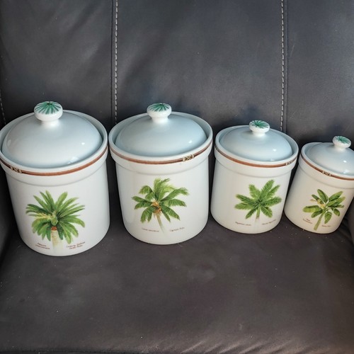 Ceramic palm tree - tree, set