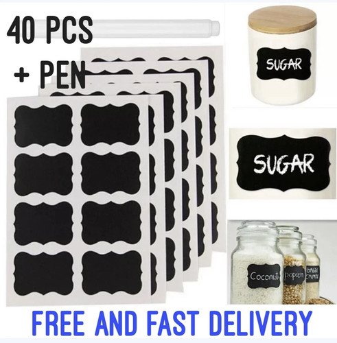 Chalk labels with pen - 40,
