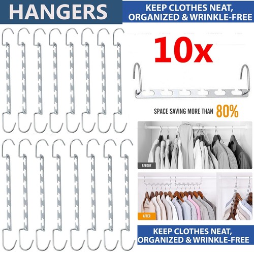 Space saver clothes hangers - clothes,