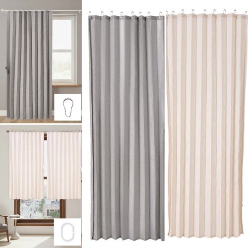 Linen door curtain accordion - door,