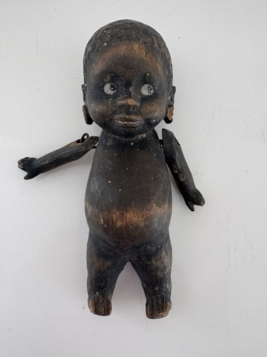 Very old carved - old, doll