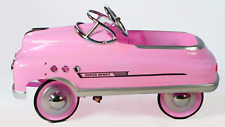 Children's Comet Metal Pedal Car, Pink Super Sport, All Metal Ride-On, Collector
