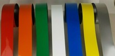Magnetic Easy Wipe Rack Labeling Write On Tape 1 Metre x 50mm Strips All colours