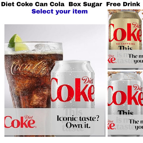 Diet coke can cola box - diet,