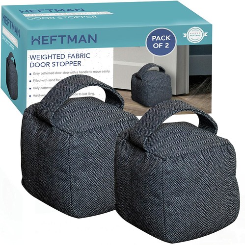 Grey fabric door stop - 2,