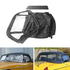 Convertible Soft Top Black Fits 1971-1979 1980 MG MGB w/ 3Pcs Plastic Windows