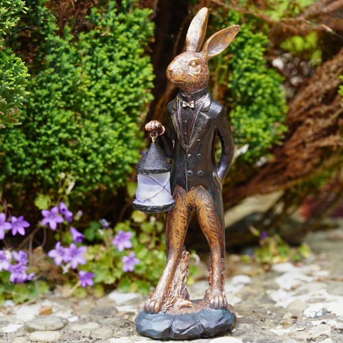 Gentleman hare resin sculpture - gentleman,
