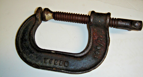 Vintage woden g clamp - vintage,