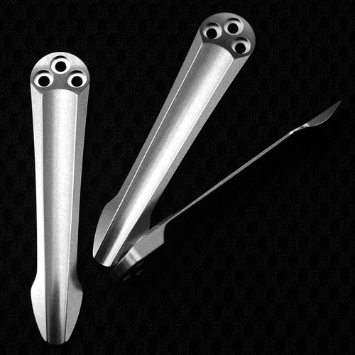 Milled titanium clip - milled,