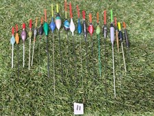 20 x Used Pole Fishing Floats Match Fishing Tackle