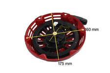 avviatore a strappo per Honda Motor GX120 GX160 GX200 5,5 6,5 HP - interno nero