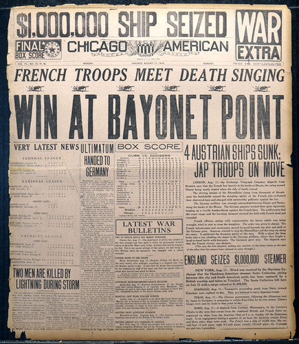 1914 front page - front, ww1