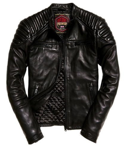 Superdry leather hero - leather, racer