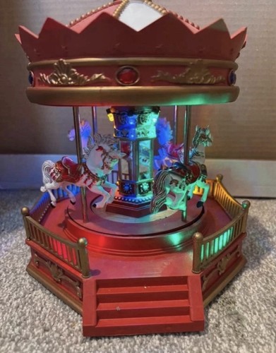 Lighted carousel horses - carousel,